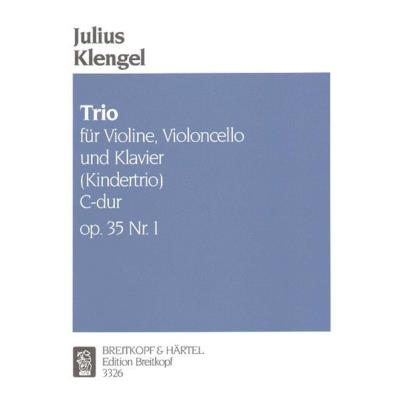 Partitions classique EDITION BREITKOPF KLENGEL J. - KINDERTRIO C-DUR OP 35 NR 1 - VIOLON, VIOLONCELLE, PIANO Musique de chambre