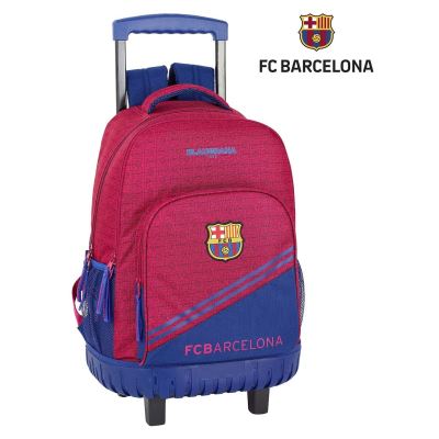 F.C. Barcelone Corp. Sac à dos Cartable roulettes compact 32x