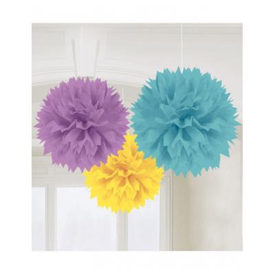Boules de décoration pastel (x3)