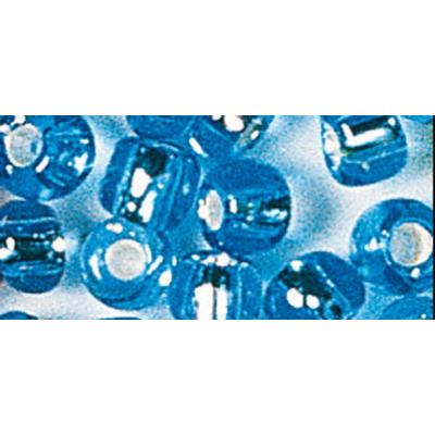 Perle rocaille - Bleu clair - Garniture argent - Ø2,6mm-16 g
