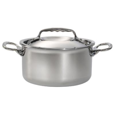 Faitout inox 16cm + couvercle De buyer 3742.16