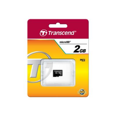 Transcend - flashgeheugenkaart - 2 GB - microSD