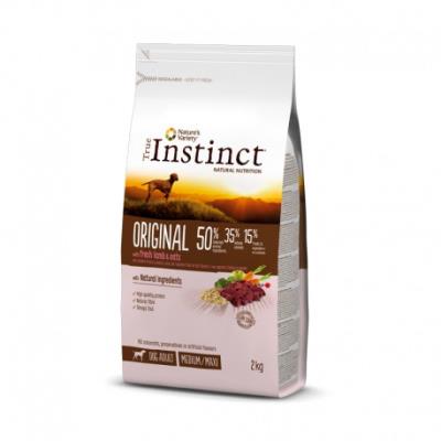True instinct - chien adulte medium maxi - original à l'agneau - 2 kg