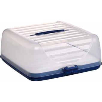 Emsa Superline Partybutler Plus Boite De Rangement Et Conservation De Gateau Au Frais Plastique Bleu 37 X 37 X 15 2 Cm Ustensile De Cuisine Achat Prix Fnac