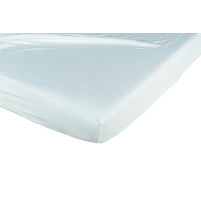 Drap housse coton130g/m² 40x80 cm blanc