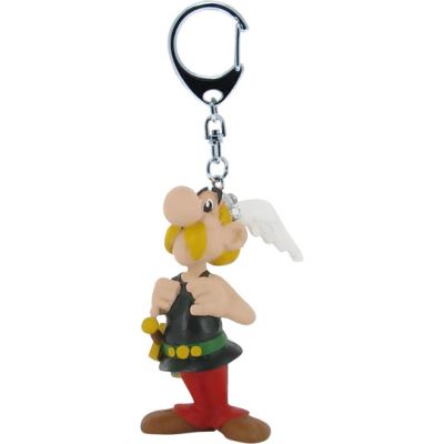 Plastoy - Porte clés - Astérix et Obélix : Astérix tenant ses bretelles