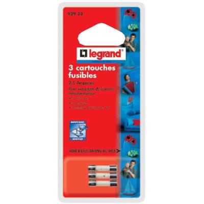 Legrand cartouche fusible pour appareils électroniques 3,15a 724w 5x20mm 1068576