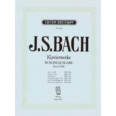 Partitions classique EDITION BREITKOPF BACH JOHANN SEBASTIAN - SUITEN - PIANO Piano