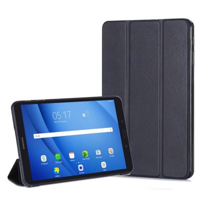 Etui en PU Slim trois plis pour Samsung Galaxy Tab A 10.1 (2016) - Noir