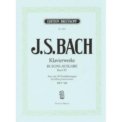 Partitions classique EDITION BREITKOPF BACH JOHANN SEBASTIAN - GOLDBERG-VARIATIONEN - PIANO Piano