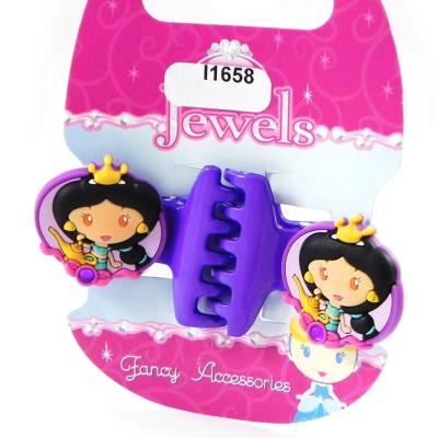 Paire de pinces 'Princess Jewels' violet