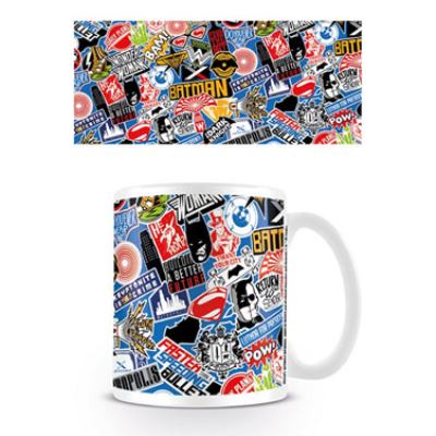 Batman v Superman mug Stickers