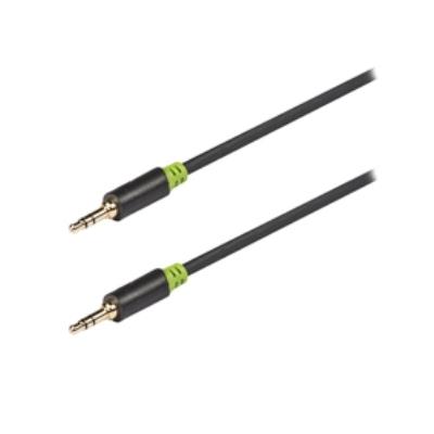 Câble audio stéréo, 3,5mm mâle vers mâle, 5m, gris könig