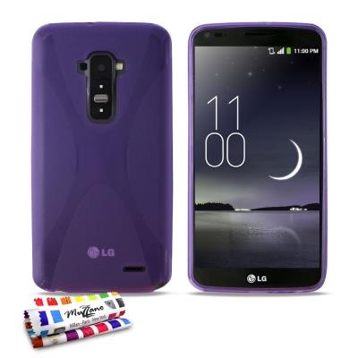 Coque Souple ORIGINALE Ultra Fine Violet , Le X, Premium de MUZZANO pour LG G FLEX