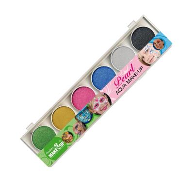Palette de maquillage à l?eau 6 couleurs nacrées