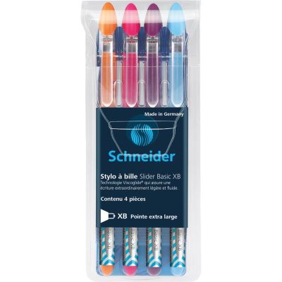 Stylo à bille Slider Basic Pte Extra Large Colours Pochette 4