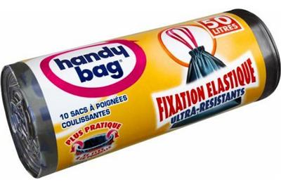 Sac ALBAL 10 sacs poubelle 50L fixation elastique
