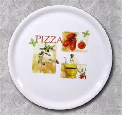 Porcelaine blanche decor italien*ass.pizza 31cm porcelaine