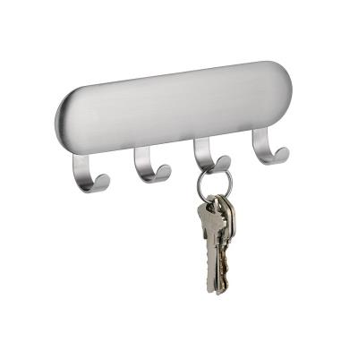 Porte clés adhésif - Accessoire murale - Inox
