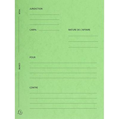 Exacompta 220103e pack de 25 chemise cartonnée sans rabat sans rabat pour avocats 25 x 32 cm tilleul