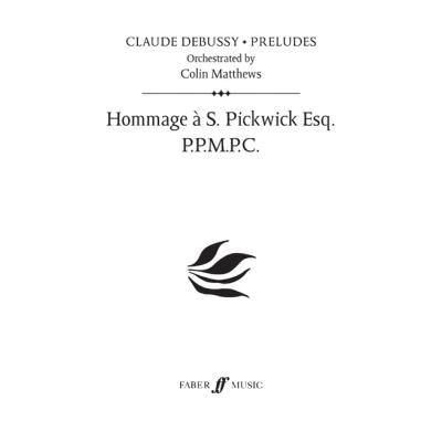 Partitions classique FABER MUSIC DEBUSSY C. - HOMMAGE A S. PICKWICK ESQ. (PRELUDE 6) - SCORE Grand format