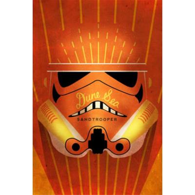 Star Wars poster en métal Masked Troopers Sandtrooper 32 x 45 cm