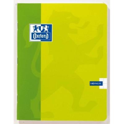 Oxford cahier piqué 24 x 32 cm seyès 90g 140 pages pélliculé vernis 400016252