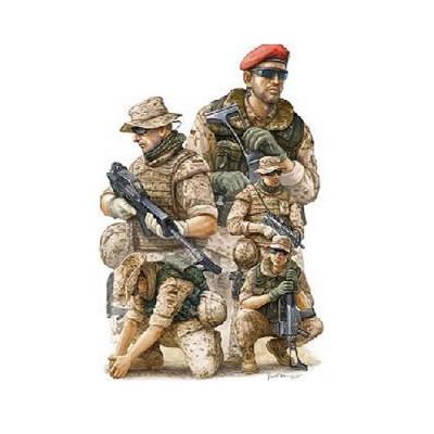 Trumpeter - Set de 4 figurines ISAF Afghanistan 2009 (troupes allemandes)