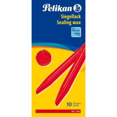 Pelikan lot de 10 bâtonnets de cire à cacheter (rouge) 361196