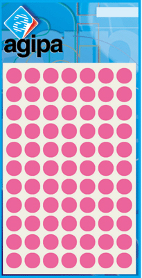 Agipa - Disques Adhesifs 8 Mm Rose - Sac De 462