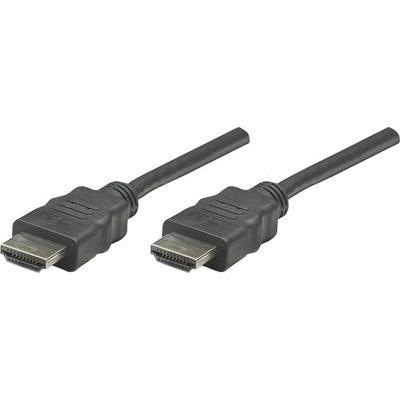 Hdmi câble de raccordement [1x hdmi mâle < > 1x hdmi mâle] 1 m noir manhattan 308816