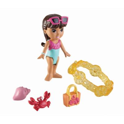 Figurine Dora and Friends : Dora Aventure à la plage et charms Fisher-Price