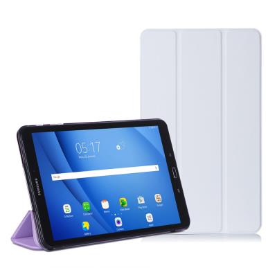 Etui en PU Slim trois plis pour Samsung Galaxy Tab A 10.1 (2016) - Blanc