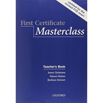 First certificate masterclass: teac - Jenny Quintana - Compra Livros na ...