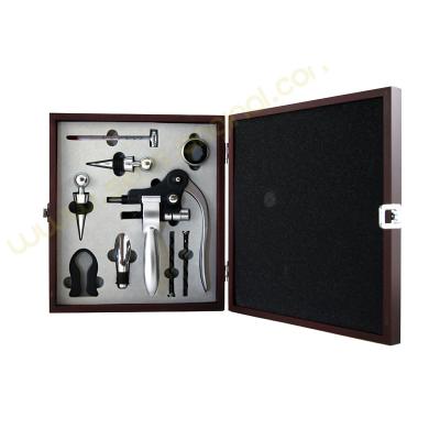 Coffret accessoires du vin luxe 9 pièces