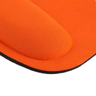 Stock Bureau - FELLOWES Repose-poignet en silicone avec tapis de souris  orange