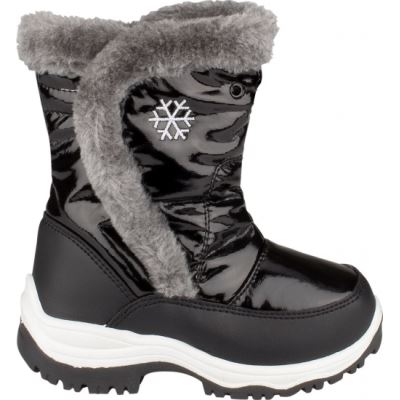 Bottes de neige JUNIOR LAK fourrure noire / GRIS TAILLE 32
