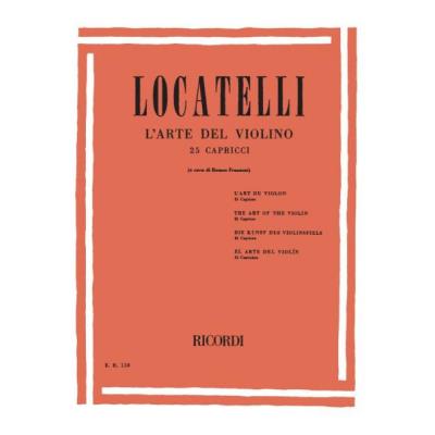 Partitions classique RICORDI LOCATELLI P. - ARTE DEL VIOLINO - VIOLON Violon
