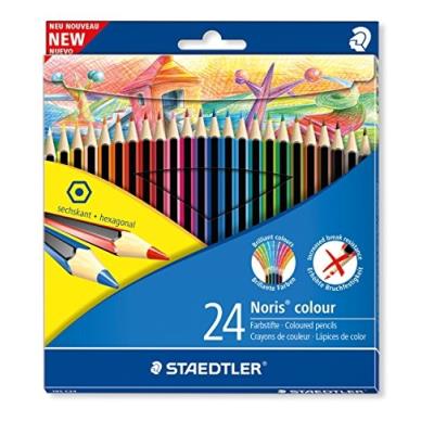 Staedtler noris colour 185 c24 crayons de couleur assortiment pack de 24
