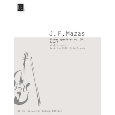 Méthodes et pédagogie UNIVERSAL EDITION MAZAS J. F. - ETUDES SPECIALES OP. 36 - VIOLON Violon