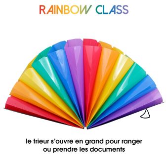 Trieur extensible 12 compartiments Rainbow Class – Viquel