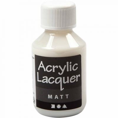 Creotime vernis acrylique 100 ml transparent, mat