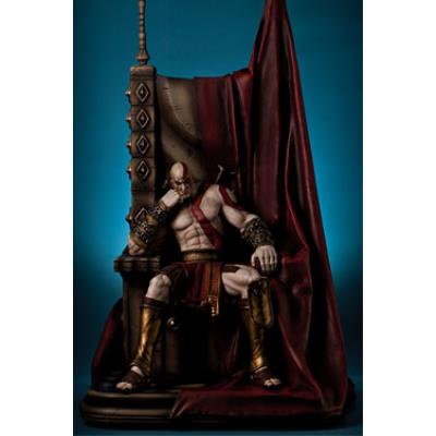 Gaming Head - God of War statuette 1/4 Kratos on Throne 74 cm