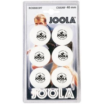 Joola rossi champ 40 lot de 6 balles de tennis de table blanc