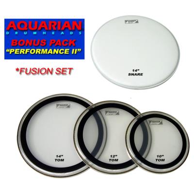 Pack peaux de batterie aquarian performance ii - fusion set