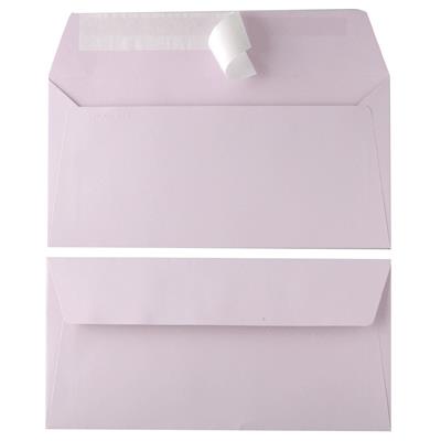 Paquet de 20 enveloppes Pollen 110x220mm DL Lilas 120g