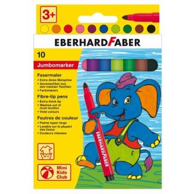 Eberhard Faber Fasermaler Jumbomarker, Rund, 10Er Karton- 551210