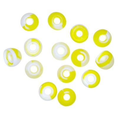 Xcessor Embouts de Remplacement en Silicone 7 Paires. Moyenne. Jaune