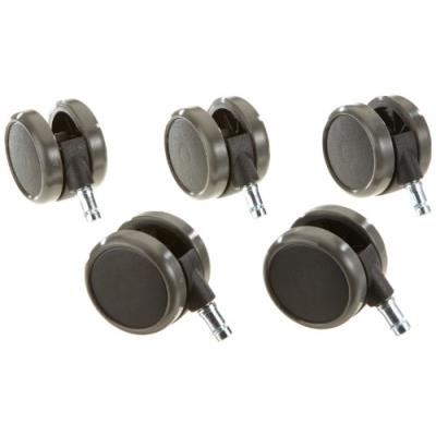 Hjh office 619010 5 roulettes pour sols durs pour siège de bureau 11 mm / 65 mm