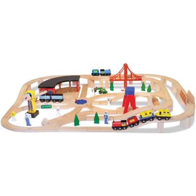 Melissa & doug - 10701 - loisir créatif - wooden railway set